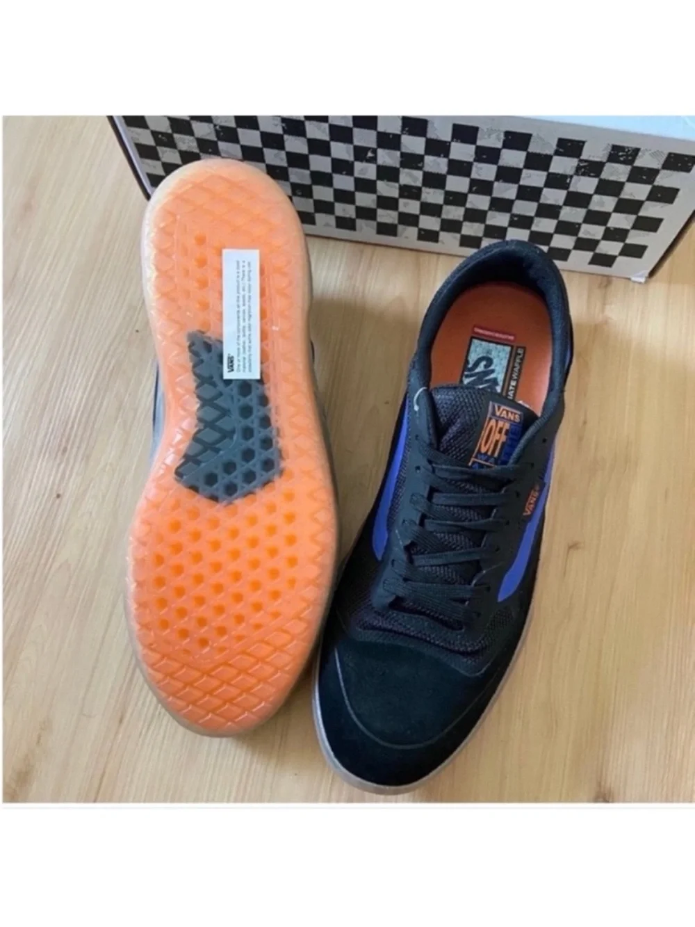 Vans Athletic Ave 'Black Orange VNOA5JIBY8J Unisex Women Size 8.0 Us